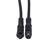 Connecteur M10 2-6 broches circulaire électrique mâle femelle, prise LED pour éclairage extérieur, câble d'alimentation, connecteur de fil étanche
