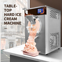 Nouvelle machine artisanale automatique à crème glacée et gelato, compatible avec les poudres de crème glacée à fruits frais et de type hard serve.