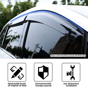 Venta al por mayor de accesorios de coche de alta calidad, visera de ventana cromada, deflectores de visera de coche, visera de ventana para hilux <span class=keywords><strong>vigo</strong></span> - Product Image 5