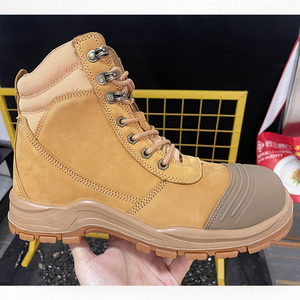 Bottes de sécurité montantes marron DSF1024, lacées, imperméables, avec semelle anti-perforation, pour le travail et la randonnée en extérieur - Product Image 5