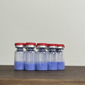 Poudre lyophilisée de peptide de cuivre bleu GHK-Cu anti-âge de qualité supérieure pour raffermir le visage, matière première cosmétique CU100 - Product Image 2