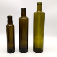 Bouteille en verre d'huile d'olive transparent, pour cuisine, sauce soja, distributeur de vinaigre, cruet avec couvercle, de 100ml 150ml 500ml 750ml