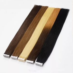JasminebeautyRaw Light Color Blond <b>Russian</b> Cuticle Aligned 100% Human Hair Blonde Virgin Hair Tape In Real Human Hair Extensions - Product Image 6