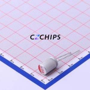 Condensateur solide SPT1EM331F12OR, composant traversant (THT), D8xL12mm 330uF 20% 25V 3.5mm - Product Image 1