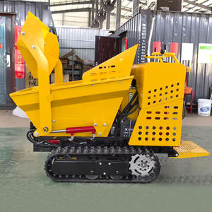 Mini Dumper Oruga con Capacidad de 500/1200 kg, Volquete Rotatorio, Transportador con Orugas de Goma, Mini Camión Volquete para Hormigón - Product Image 4