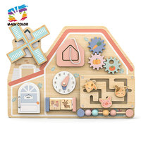 Tableau d'activités en bois sur le thème de l'hôpital Magicolor, jouets médicaux, éléments interactifs, activités sensorielles, jeux éducatifs pour enfants