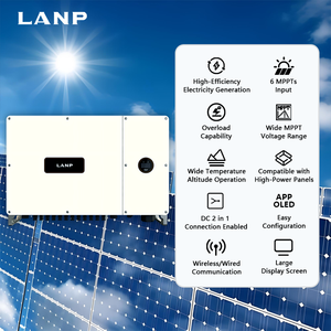 Inversor Solar Híbrido Trifásico de Alta Calidad de 50-60KW Compatible con Litio, 6 MPPT, Conectado a la Red, para Sistemas de Energía Solar para el Hogar - Product Image 2