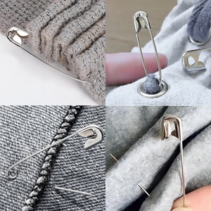 Vente en gros d'épingles de sûreté en acier inoxydable argent 23mm 28mm attache épingle de sûreté pour vêtement vêtements accessoires de <span class=keywords><strong>couture</strong></span> - Product Image 5