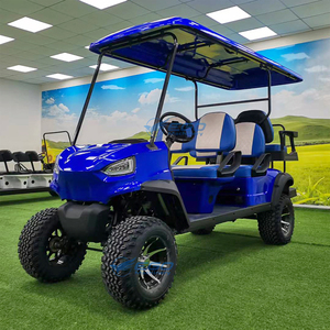 Carrito de Golf Eléctrico Azul 2026 de 6 Plazas con Batería de Litio, Carritos de Golf Eléctricos Económicos para Transporte Especial en Hoteles, Buggy Todoterreno Clásico para Clubes - Product Image 1