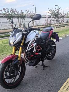 Moto rétro vintage Haojue DR160-162cc 4 temps haute puissance avec freins à double disque + démarrage électrique/à manivelle CBS, couleurs mélangées - Product Image 5