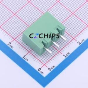 2ETYVC-5.0-03P-14-100AH Plug-in Terminal Block Through hole,P=5mm Connector Board-to-Board / Socket - Closed 1x3P 5mm Green - Product Image 2