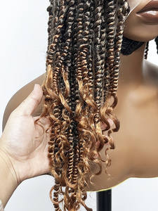 Peluca de <span class=keywords><strong>Cabello</strong></span> Sintético Trenzado con Dreads Tejidas a Mano con Encaje Completo, <span class=keywords><strong>Dos</strong></span> Hebras, <span class=keywords><strong>Cabello</strong></span> Trenzado <span class=keywords><strong>Corto</strong></span> para Mujeres Negras Africanas - Product Image 4