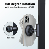 Support de téléphone magnétique double face super puissant 360° en promotion °   Support portable réglable pour salle de sport, chariot de golf, bateau de croisière, utilisation en surface en acier
