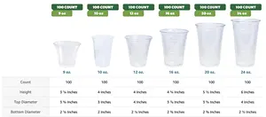 冷たい飲み物と熱い飲み物のための工場使い捨てカスタムロゴ透明プラスチックカップPET飲用カップ