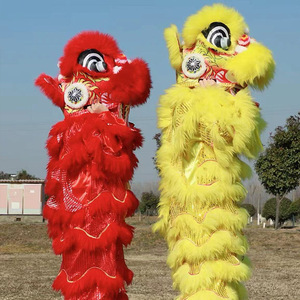 <span class=keywords><strong>Costume</strong></span> <span class=keywords><strong>da</strong></span> ballo del <span class=keywords><strong>leone</strong></span> senza MOQ stile meridionale di fascia alta Chunjie WuShi cinese nuovo anno costumi tradizionali per eventi e festival - Product Image 4