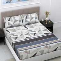 Literie de luxe pour hôtel, 100% coton, double brossage, imprimé 3D, 500TC, écologique, bio, motif floral réversible