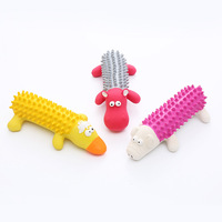 Jouets couineurs en latex pour animaux 2025 - Canard, Hippopotame, Cochon, jouets pour chiens résistants à la mastication, jeu interactif pour chiots et chiens de petites et moyennes races