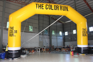Arco Inflable Amarillo THE COLOR RUN para Eventos de Venta y Publicidad Comercial al Aire Libre - Product Image 2