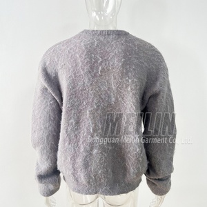 Pulls en mohair personnalisés avec logo, pulls à manches longues en mohair pour hommes, pulls en mohair de haute qualité pour l'hiver, pulls en mohair pour hommes - Product Image 2