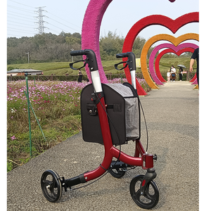 שלושה גלגלי הליכונים אדום שלושה גלגלי הליכונים לקפל בחוזקה - Product Image 1