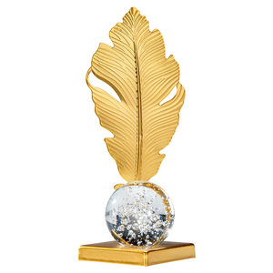 Đồ trang trí quả cầu pha lê sắt sang trọng hiện đại, sáng tạo, trang trí nhà cửa, phòng khách, tủ rượu, văn phòng, đồ thủ công bằng kim loại làm quà kỷ niệm - Product Image 5