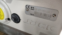 Machine à coudre cylindrique à point de recouvrement JACK K5E informatisée avec coupe-fil