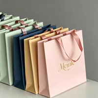 Sac cadeau blanc robuste, capacité 6-9 kg, service de logo personnalisé, emballage recyclable de luxe léger, pour magasins de chaussures et de vêtements, marque Idecor