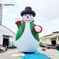Grande décoration de Noël gonflable Père Noël, Grand modèle publicitaire gonflable Père Noël pour affichage extérieur de festival