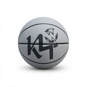 Ballon de basket-ball KLTW K1 Logo, taille 7, revêtement en cuir, durable, pour entraînement en salle, 580-620g, KL-BB-010, emballage personnalisé, caoutchouc naturel - Product Image 1