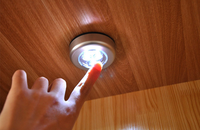 Kanlong-interrupteur tactile sans fil à 3 LED, avec bouton poussoir, pour mur de cuisine, chambre placard, armoire, prix d'usine, nouveau