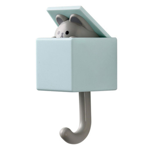 Cartoon <b>Hook</b> Self Adhesive Dormitory Bedroom Door Hangers <b>Hooks</b> Key Umbrella Towel Cap <b>Coat</b> Rack Wall Animal <b>Decoration</b> Rack - Product Image 4