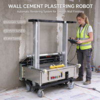 Nouvelle machine à plâtrer la plus récente au monde - Largeur de travail de 80/100/120 cm, adaptée au pulvérisation de ciment et de mastic, et au plâtrage