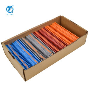 <span class=keywords><strong>Terminales</strong></span> Eléctricos QPT4 de 4 mm², Gris Azul Naranja, Contacto de Cobre, Resistentes al Fuego, PA66, 800 V, 32 A, Bloque de <span class=keywords><strong>Terminales</strong></span> de Riel DIN - Product Image 5