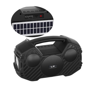 LP-V73 Xách Tay Không Dây Ngoài Trời Loud Bt Loa Stereo Âm Bass Sâu Năng Lượng Mặt Trời Năng Lượng Sạc Hoạt Động Loa Di Động FM Đài Phát Thanh TF/USB - Product Image 5