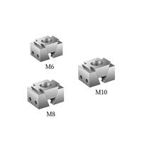 TEBAK M6 M8 M10 M12 Mâchoires lisses de précision Étau modulaire Cale Elément de serrage MINI Étau Pinces à coin Précision Modulaire Simple
