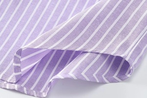 Hauts et Blouse Décontractés pour Femme, Imprimé, Col Rabattu à Boutons, Manches Longues, Style Vintage Rayé pour Printemps-Été - Product Image 4