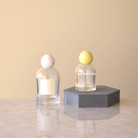 Flacon de parfum rond en verre de luxe 30ml 50ml 100ml avec bouchon à vis, sérigraphie, logo personnalisé, pulvérisateur à pompe et boîte – Prix usine