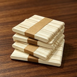 Bâtonnets de crème glacée, bâtonnets de sucettes glacées, bâtonnets de glaces, matériaux de construction pour loisirs créatifs, bâtonnets en bois, lattes en bois - Product Image 3