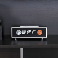 Moonlight Effect Mobile Phone Wireless Charging Bedside Night Lamp Touch Control Stepless Dimmable Living Room Table Light