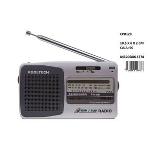 Radio portable Kooltech CPR129 FM AM 10,5x6x2 cm, design tendance pour groupe - Product Image 1