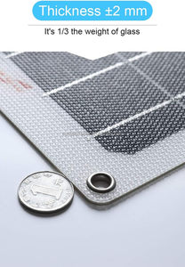 Panneaux solaires flexibles mono-hétérojonction à haute efficacité <span class=keywords><strong>150W</strong></span> 17V, pliables <span class=keywords><strong>pour</strong></span> les voitures électriques, les bateaux, les véhicules électriques, les toits de <span class=keywords><strong>camping</strong></span>-cars, les bateaux et les <span class=keywords><strong>camping</strong></span>-cars - Product Image 3