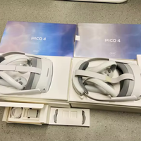 Headset VR PICO 4 Bekas All-in-One 6DoF Lensa Pancake Kacamata VR Mendukung Steam VR