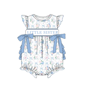 Preorder pantaloncini per ragazze sorelle grandi abiti graziosi nuovo Design per la sorellina del bambino pagliaccetto per la sorella del bambino abbina vestiti per bambini - Product Image 3