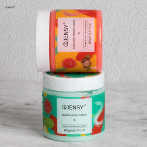 Exfoliante corporal para blanqueamiento orgánico de Etiqueta Privada, superventas, logotipo personalizado, exfoliante natural, manteca de karité rosa, exfoliante corporal - Product Image 1