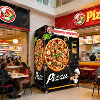 Livraison rapide écran tactile billet pièce automatique nourriture pizza distributeur automatique prix