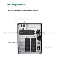 Alimentation électrique APC Ups SMT1000I-CH LCD Interactive en ligne 1KVA UPS Alimentation sans interruption 700W/1000VA Serveur Schneider