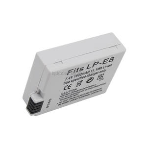แบตเตอรี่ LP-E8 สำหรับกล้อง <span class=keywords><strong>Canon</strong></span> <span class=keywords><strong>EOS</strong></span> 550D 600D 650D 700D <span class=keywords><strong>Kiss</strong></span> <span class=keywords><strong>X4</strong></span> X5 X6i แบตเตอรี่สำรองสำหรับกล้องดิจิตอล อุปกรณ์เสริม ความจุ 1500mah - Product Image 2