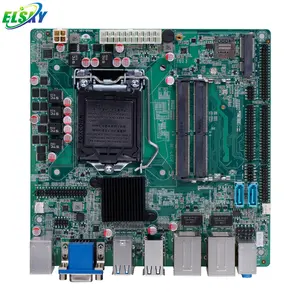 Материнская плата ELSKY lga 1150 QM3200 с процессором 9-го поколения I7-9700 ядра H310 DDR4 Max 32G ОЗУ 2 * RJ45 LAN для настольного ПК