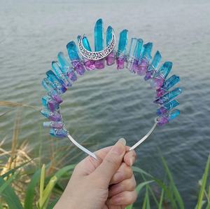 Hand Made Crystal Quartz Hairbands Gemstones Crystal Craft Xmas Stuffs Crystal Healing Stones <b>Gifts</b> - Product Image 4