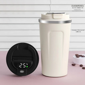 Wholesale Double Wall Stainless Steel Vacuum Flask Hot Drinks <b>Tea</b> <b>Mug</b> Coffee with LED Temperature Display - Product Image 1